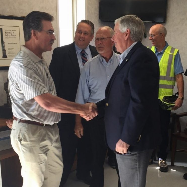 Governor Parson Visits Mississippi Lime Plant In Ste. Genevieve, MO MLC
